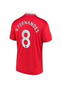 Fotbalové Dres Manchester United Bruno Fernandes #8 Domácí Oblečení 2022-23 Krátký Rukáv